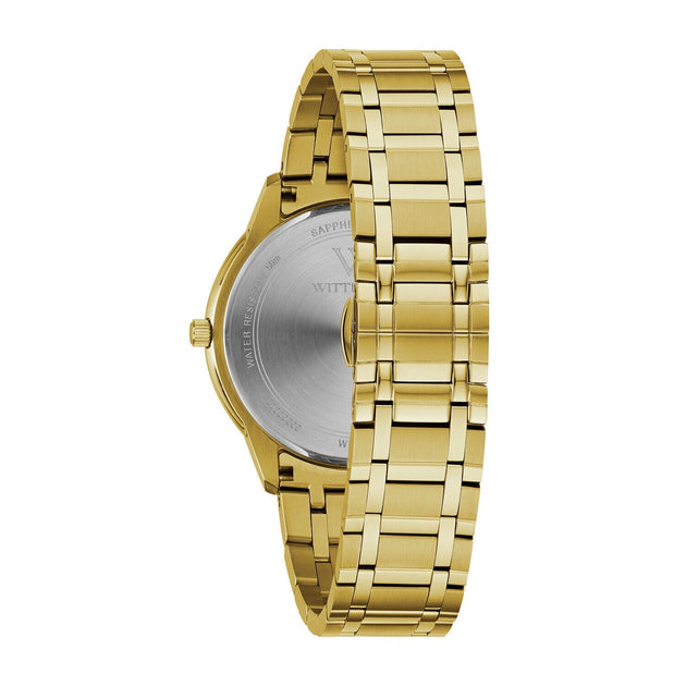 Men\'s Wittnauer Crystal Accented Gold-Tone WITTNAUER MEN main image 3