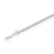 Sterling Silver 2.5mm Franco Chain - Rhodium Plated