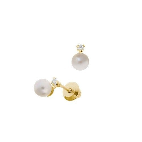 14 Karat Pearls Earrings