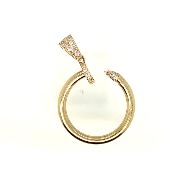 14 K Gold Nail Pendant 2.0 G