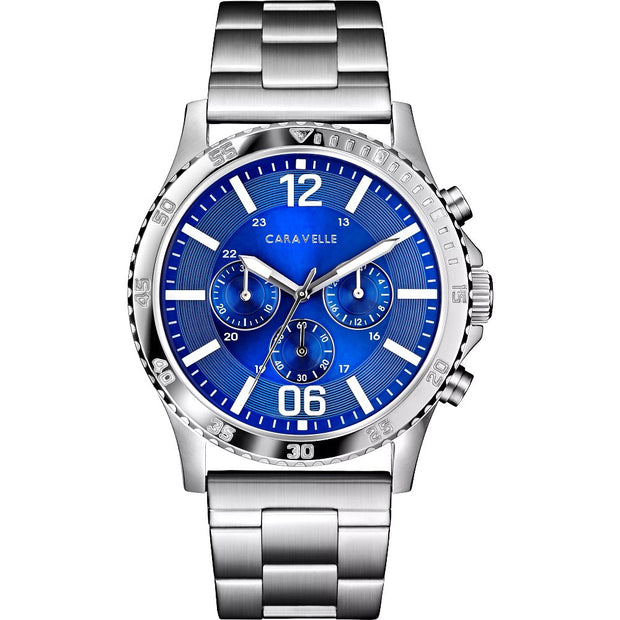 Caravelle Stainless Steel Sport Mens Watch
