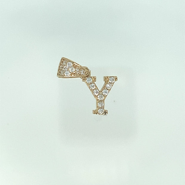 14 K Gold Letter Y Pendant