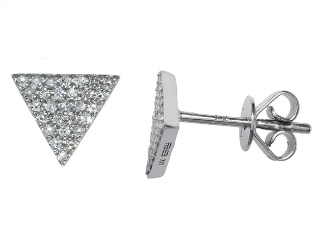 EFFY 14K WHITE GOLD DIAMOND EARRINGS