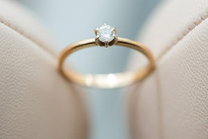 Princess Diamond Trellis Engagement Ring