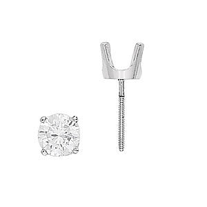 0.05CT 4PR EARRINGS WITH .036 Complete per pair.