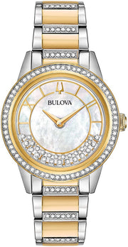 Bulova TurnStyle Crystal Two-Tone Ladies Watch 98L245