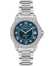 Women's Diamond Accent Marine Star Stainless Steel Bracelet Watch 32mm 96R215