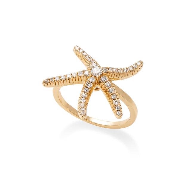 Effy 14K Yellow Gold Diamond Ring