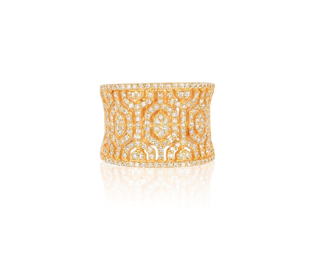 Effy 14K Yellow Gold Diamond Ring