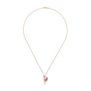 Effy 14K Rose Gold Diamond, Black Diamond, Pink Sapphire, Natural Ruby Pendant